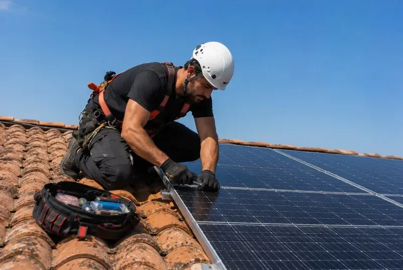 Maintenance et monitoring de panneaux solaires à Malissard